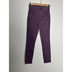 Universal Standard Women’s Seine High Rise 27” Skinny Jeans Plum Purple Size 00